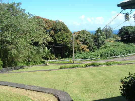 Terraced Lot with Rock Retaining Walls.