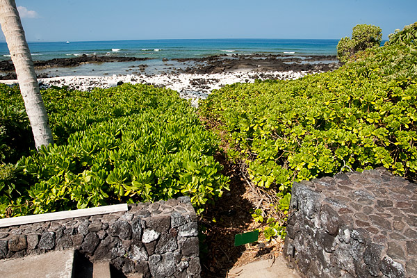 Path from lot to beach