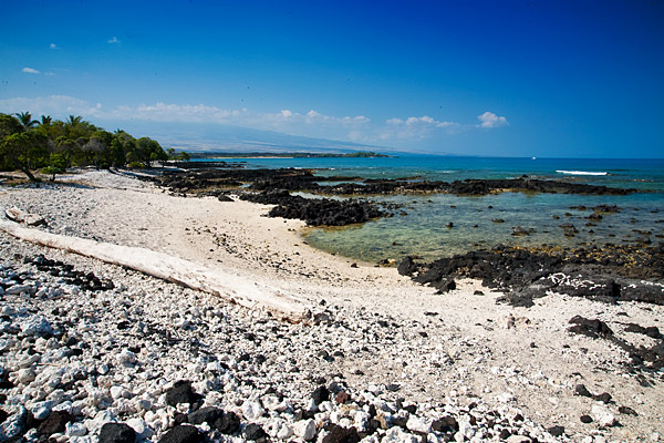 View looking south towards Hualalai and Kailua Kona