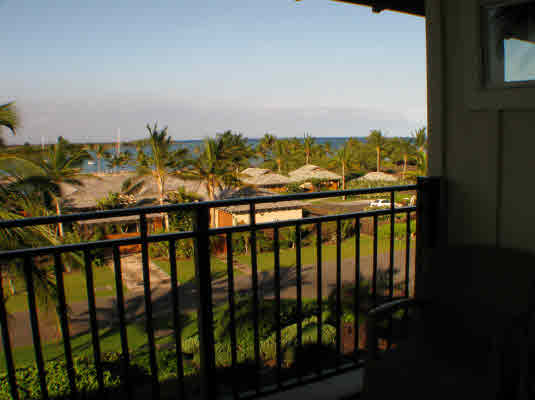 View from lanai adjoining the Master bedroom