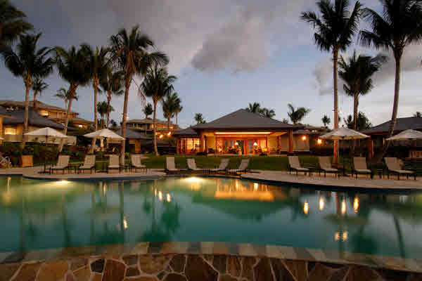 Private Kauna\'oa Country Club. 25-mtr swimming pool, locker rooms, exercise facility, entertainment pavilion, refrigerated wine